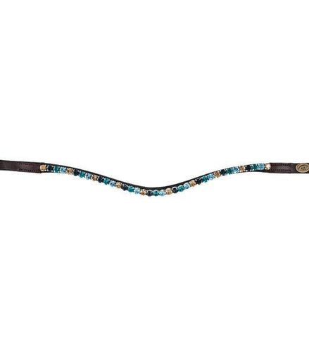HFI Straight Browband + Strass Frontriemen - Maddelin Equestrian HFI
