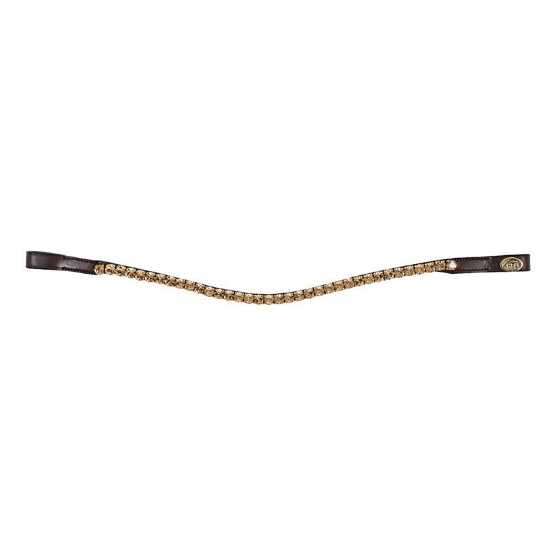 HFI Straight Browband + Strass Frontriemen - Maddelin Equestrian HFI