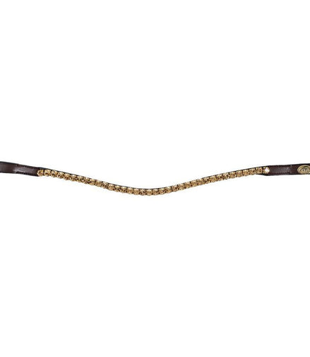 HFI Straight Browband + Strass Frontriemen - Maddelin Equestrian HFI