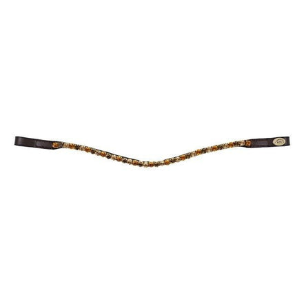 HFI Straight Browband + Strass Frontriemen - Maddelin Equestrian HFI