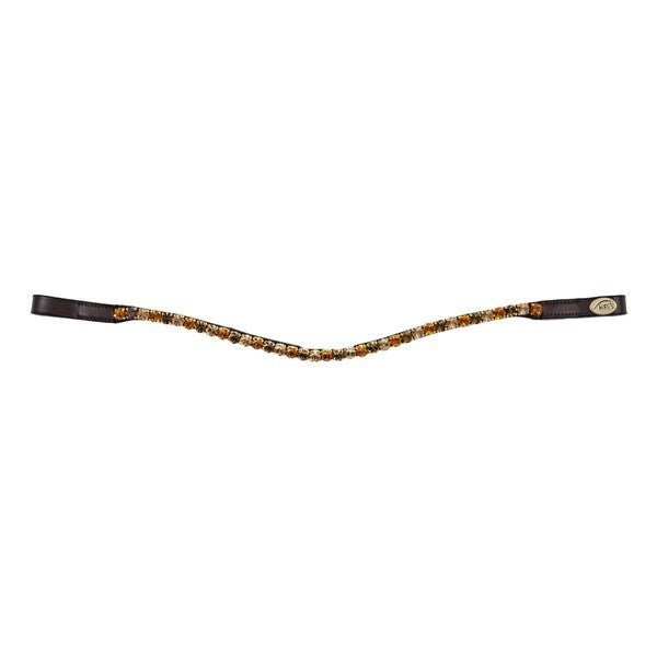 HFI Straight Browband + Strass Frontriemen - Maddelin Equestrian HFI