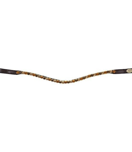 HFI Straight Browband + Strass Frontriemen - Maddelin Equestrian HFI