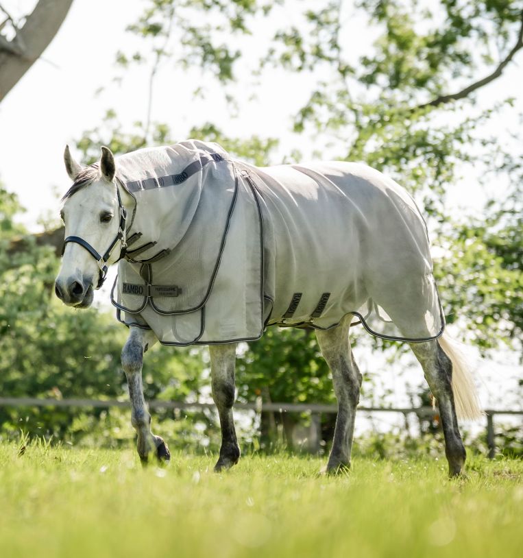 Horseware Rambo Optimo Protector Plus Vliegendeken Vliegendekens - Maddelin Equestrian HorseWare