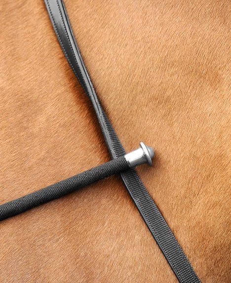 Hunter Origin Reins antislip Full Black Teugels - Maddelin Equestrian Dy on