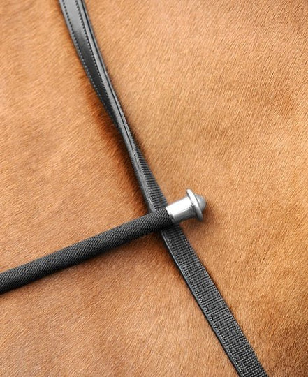 Hunter Origin Reins antislip Full Black Teugels - Maddelin Equestrian Dy on