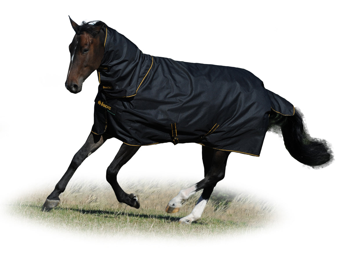 Bucas Irish Turnout 100 outdoordeken Black/Gold