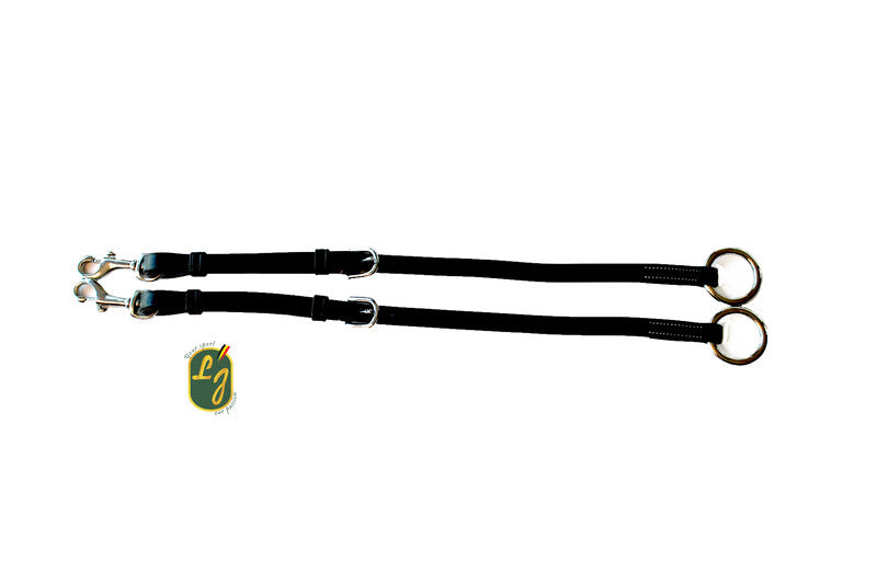 LJ Leathers Martingaalvork Leder met Musketonhaak Borstriemen en martingalen - Maddelin Equestrian LJ Leathers