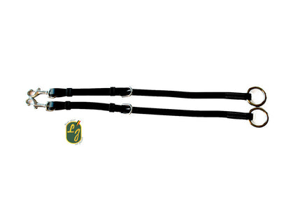 LJ Leathers Martingaalvork Leder met Musketonhaak Borstriemen en martingalen - Maddelin Equestrian LJ Leathers