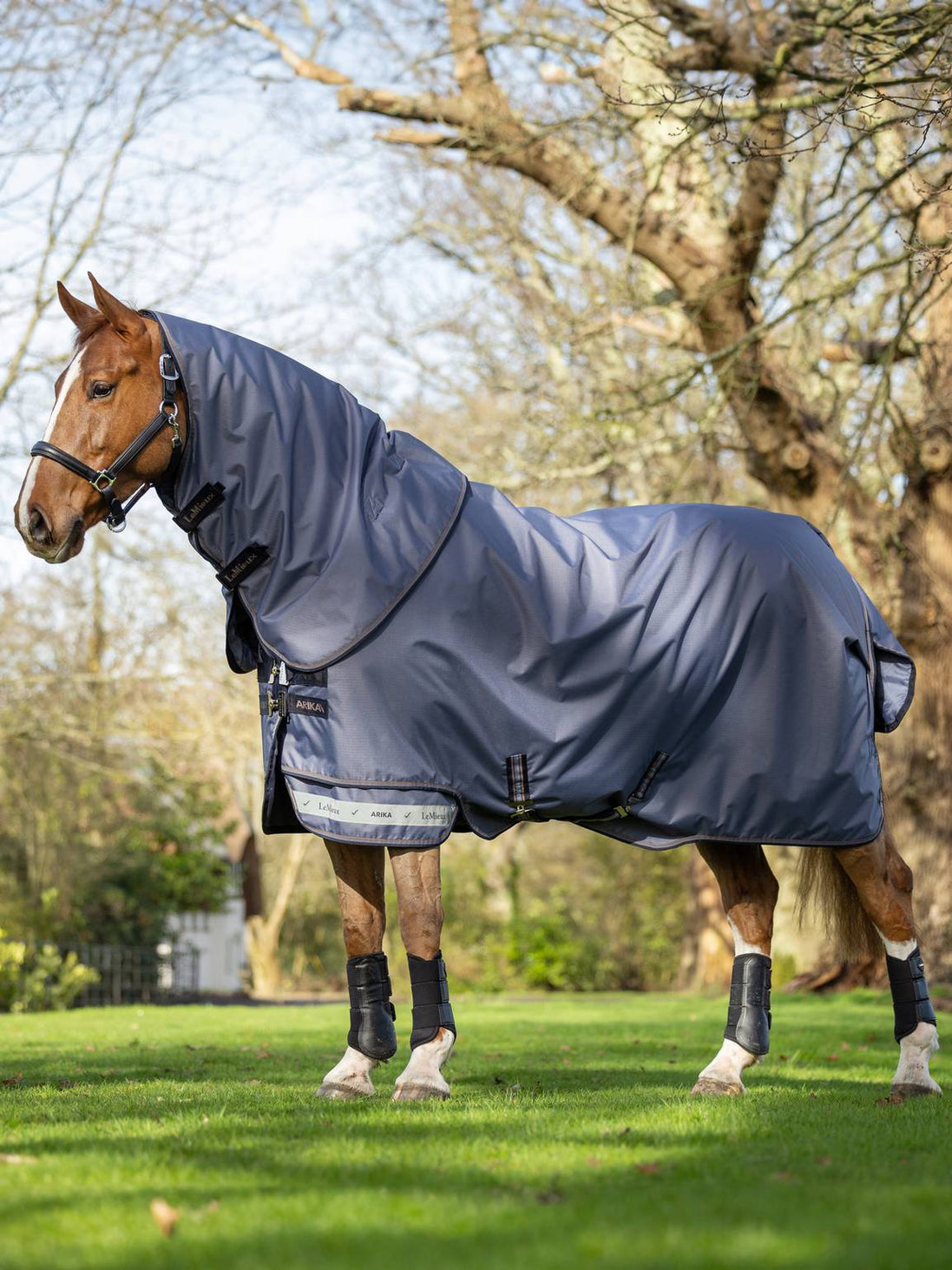 LeMieux Turnout Paardendeken Arika Ripstop Jay Blue