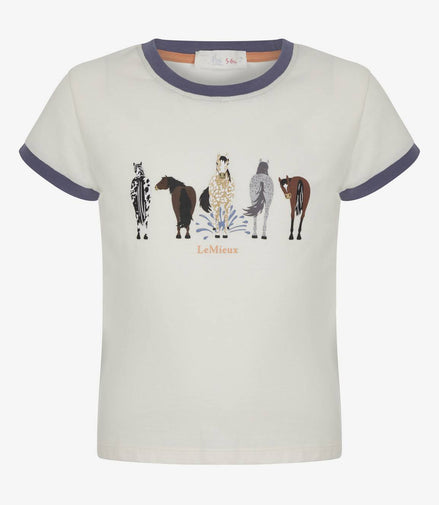 LeMieux Puddle Pals Kids T-Shirt Ecru