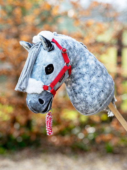 LeMieux Hobby Horse Christmas Halter &amp; Lead Rope Red