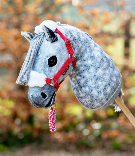 LeMieux Hobby Horse Kersthalster & Halstertouw Rood