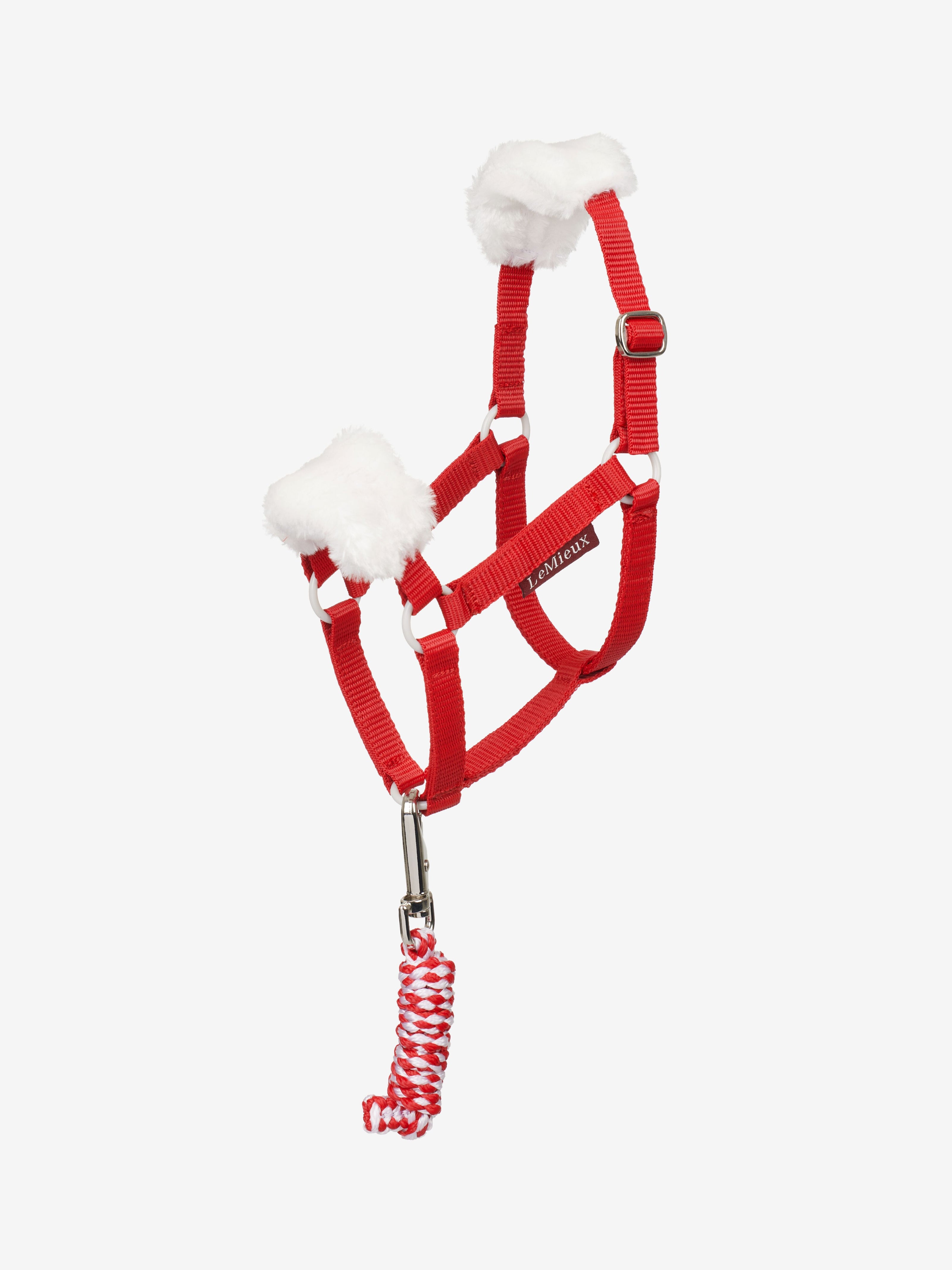 LeMieux Hobby Horse Christmas Halter & Lead Rope Red