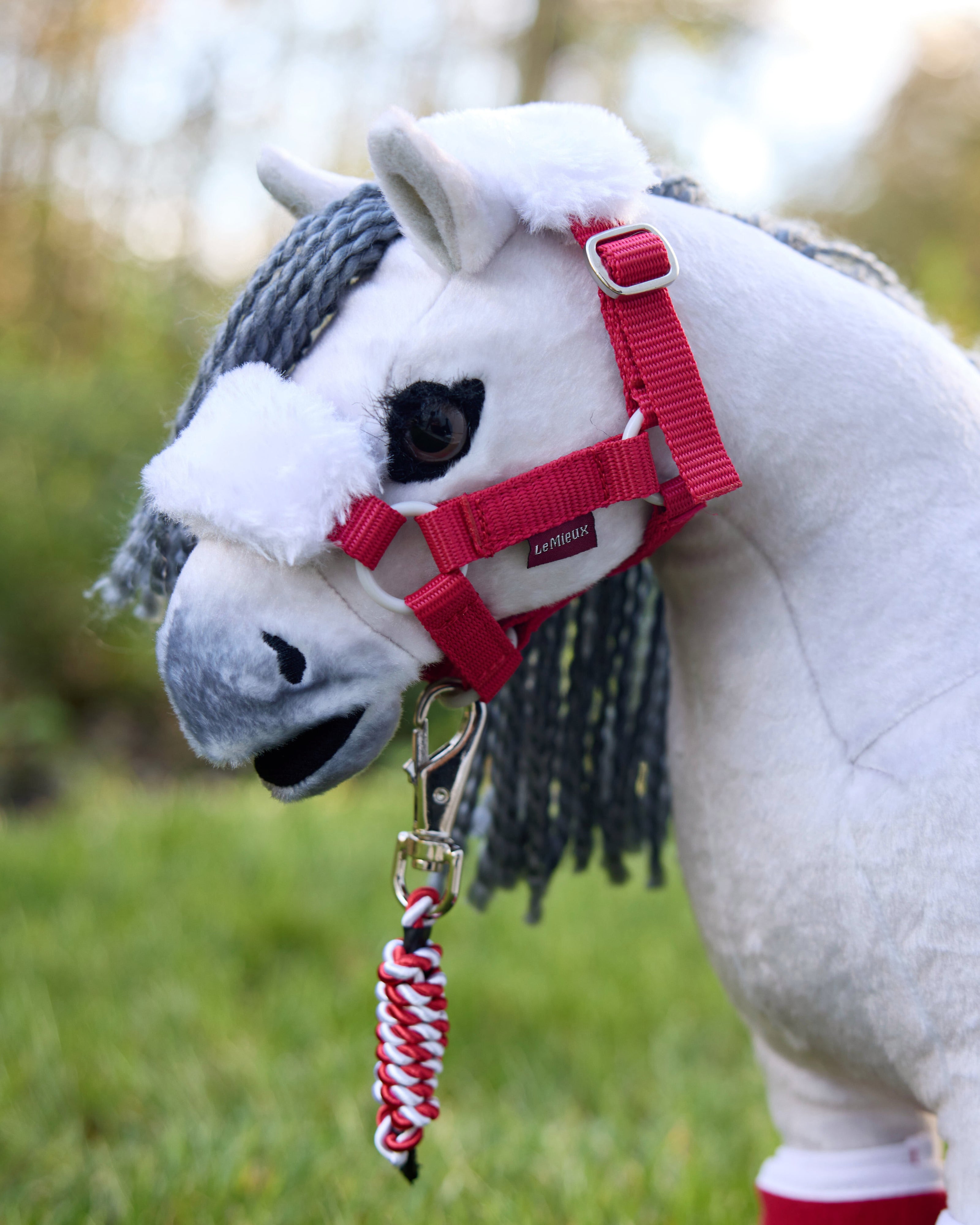 LeMieux Toy Pony Kersthalster & Halstertouw Rood