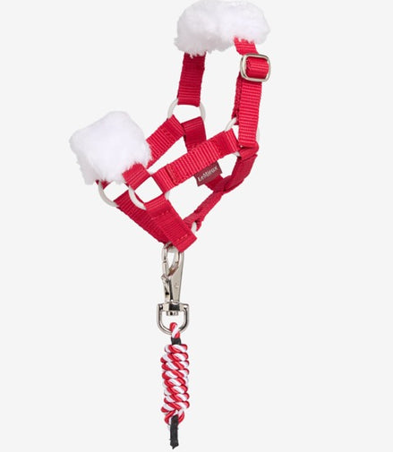 LeMieux Toy Pony Kersthalster & Halstertouw Rood