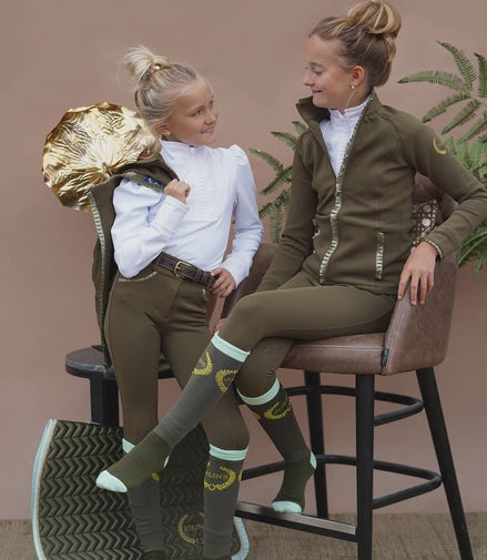 Joline Kids Rijbroek Dark Green Kids - Maddelin Equestrian Joline