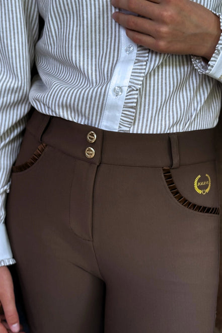 Joline Rijbroek Chocolate Brown Kids - Maddelin Equestrian Joline