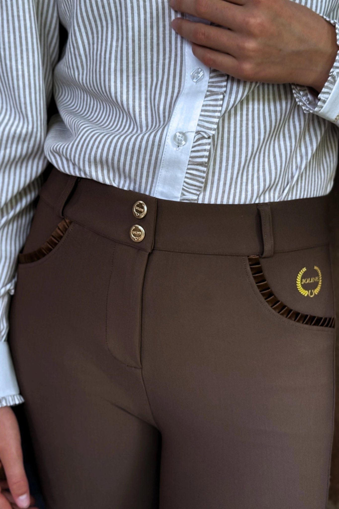 Joline Rijbroek Chocolate Brown Kids - Maddelin Equestrian Joline