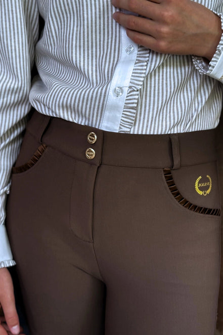 Joline Rijbroek Chocolate Brown Kids - Maddelin Equestrian Joline