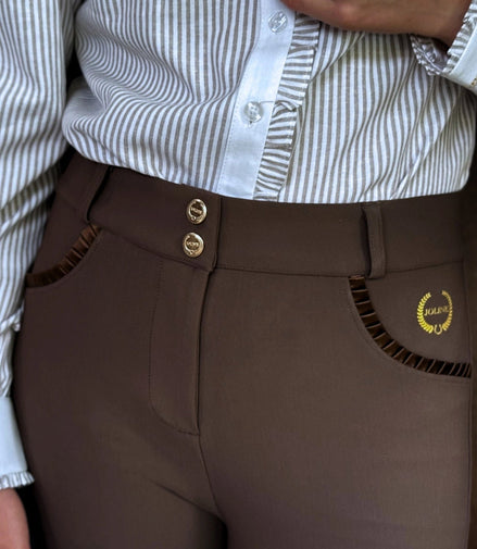 Joline Rijbroek Chocolate Brown Kids - Maddelin Equestrian Joline