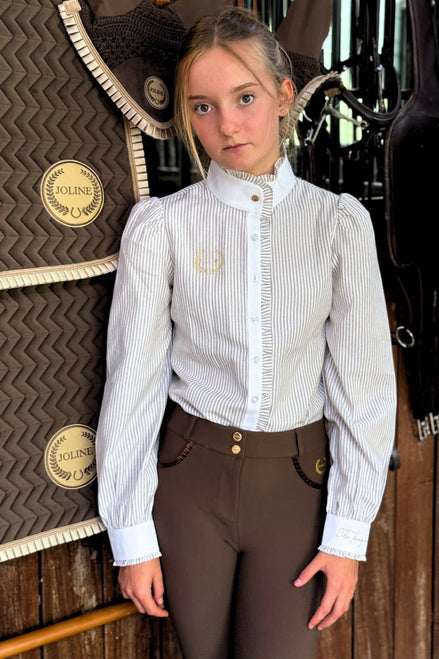 Joline Rijbroek Chocolate Brown Kids - Maddelin Equestrian Joline