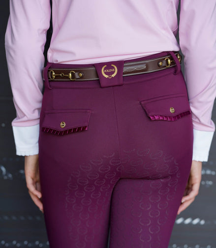 Joline Rijbroek Meisjes Burgundy Kids - Maddelin Equestrian Joline
