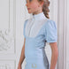 Joline Wedstrijdshirt Josephine korte mouw Aqua Blue Wedstrijdshirts - Maddelin Equestrian Joline