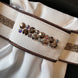 JUDI Stock Tie Rocks Rose Gold Odessa Double Dark Rose Golden Trim L Wedstrijd Accessoires - Maddelin Equestrian JUDI