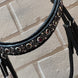 JUDI Trens Crystal Fabric Black Traverso Metallic Silver Jet Hematite Patent Full Trenshoofdstellen - Maddelin Equestrian