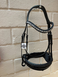 JUDI Trens Hoofdstel Traverso Rocks Black Chrome Patent Full Trenshoofdstellen - Maddelin Equestrian JUDI