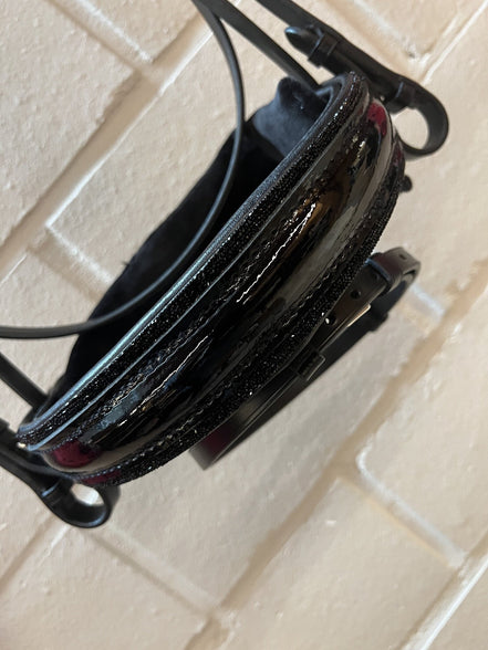 JUDI Trens Hoofdstel Traverso Rocks Black Chrome Patent Full Trenshoofdstellen - Maddelin Equestrian JUDI