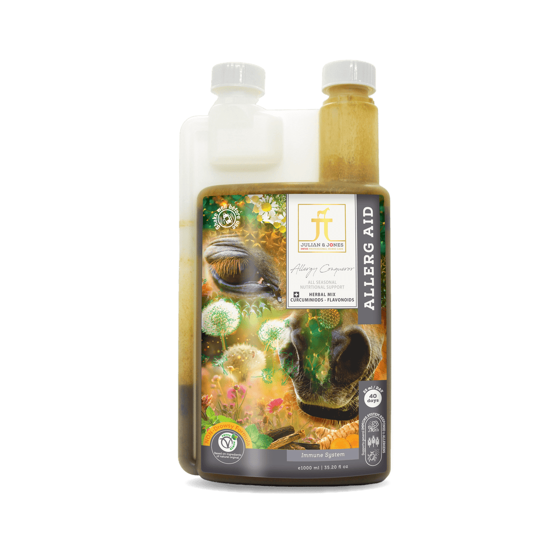 Julian & Jones Allergie Ondersteuning 1000ml Voedingssupplementen - Maddelin Equestrian Julian & Jones