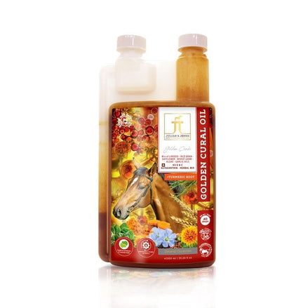 Julian & Jones Golden Cural Oil 1L Voedingssupplementen - Maddelin Equestrian Julian & Jones