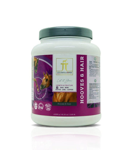 Julian & Jones Hooves & Hair 1200g Voedingssupplementen - Maddelin Equestrian Julian & Jones