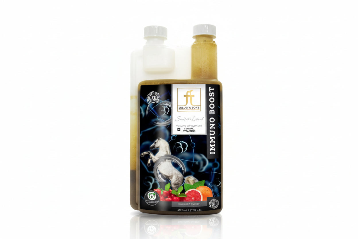 Julian & Jones Immuno Boost 500ml Voedingssupplementen - Maddelin Equestrian Julian & Jones