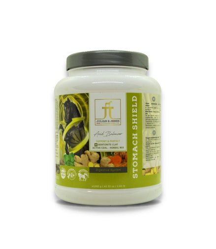 Julian & Jones Stomach Shield 1200g Voedingssupplementen - Maddelin Equestrian Julian & Jones