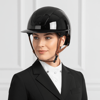 Kask Kooki Lady Light Brown Chinstrap Kask - Maddelin Equestrian Kask