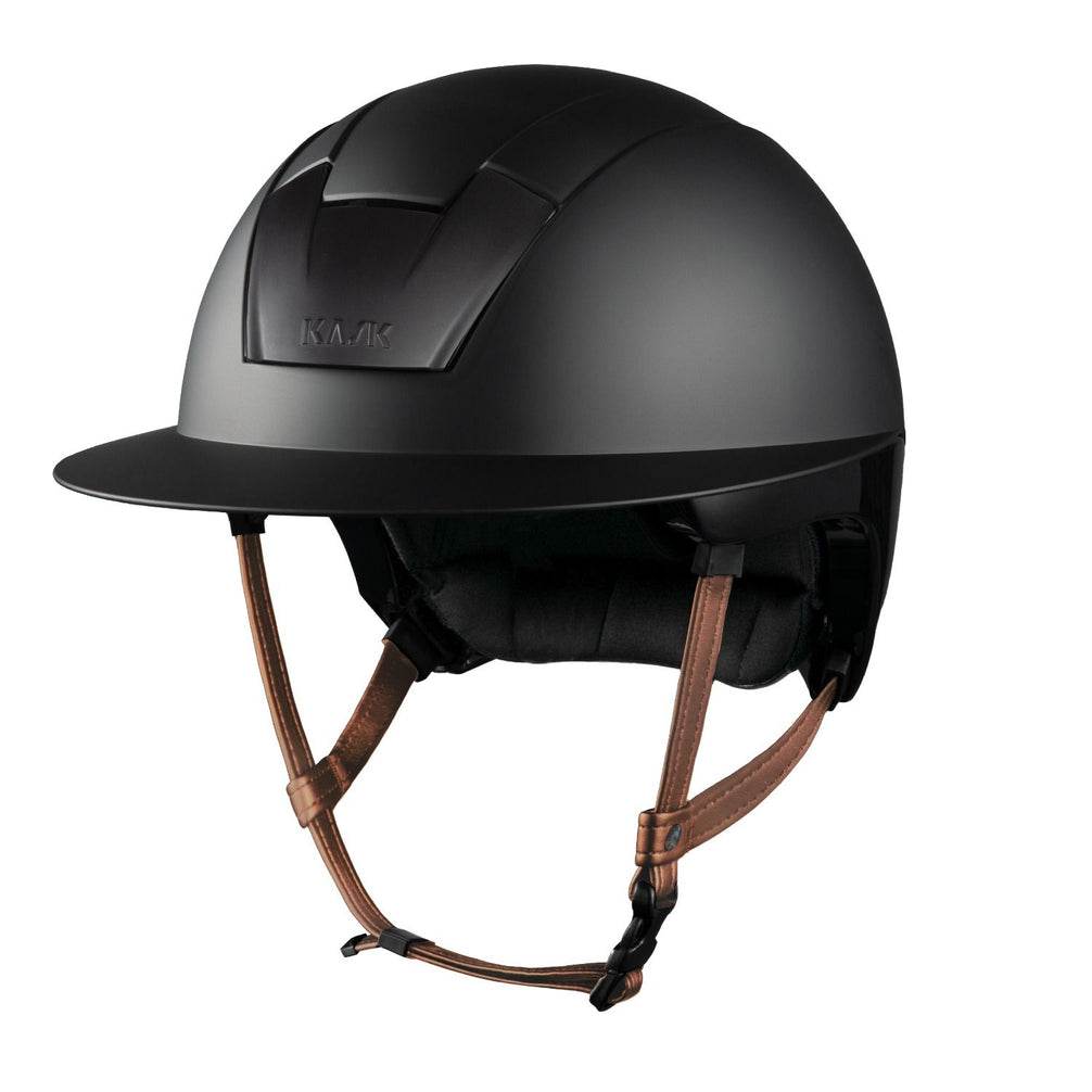 Kask Kooki Lady Light Brown Chinstrap Kask - Maddelin Equestrian Kask