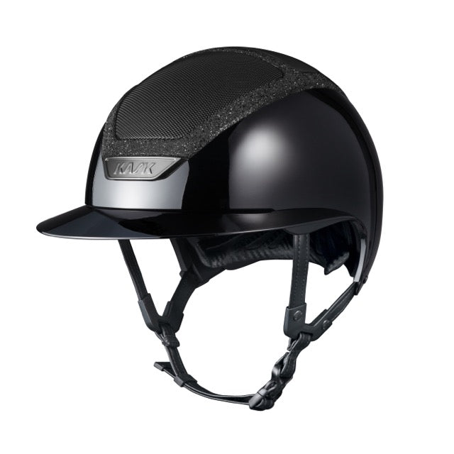 Kask Pure Shine Swarovski Frame Black Kask - Maddelin Equestrian Kask