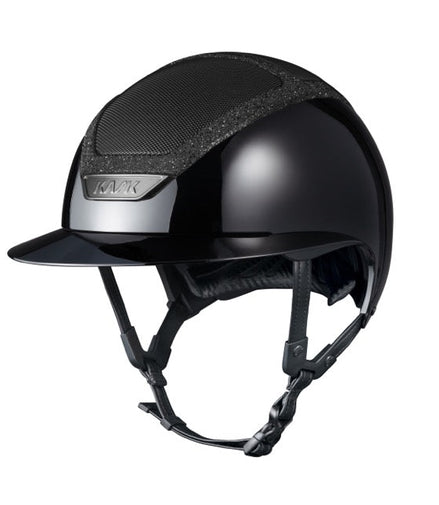 Kask Pure Shine Swarovski Frame Black Kask - Maddelin Equestrian Kask