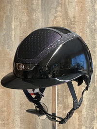 Kask Pure Shine Swarovski Frame Black Kask - Maddelin Equestrian Kask