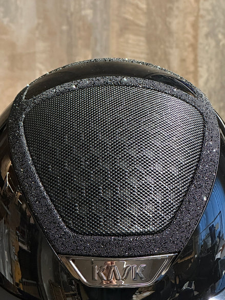 Kask Pure Shine Swarovski Frame Black Kask - Maddelin Equestrian Kask