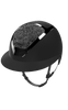 Kask Star Lady Chrome Black Swarovski Midnight Anthracite Kask - Maddelin Equestrian Kask