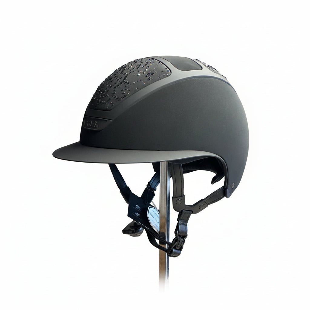 Kask Star Lady Hunter Black Vibe Black/Graphite Mix Kask - Maddelin Equestrian Kask