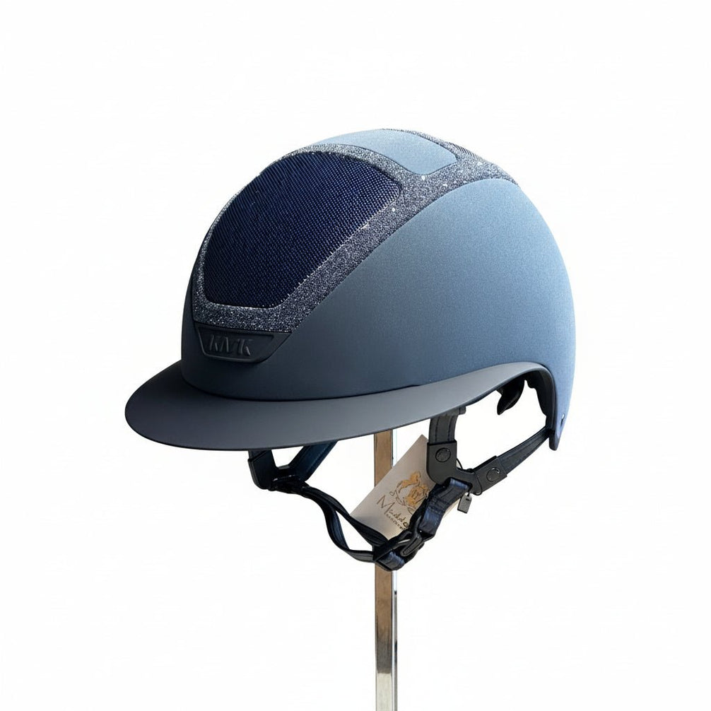 Kask Star Lady Hunter Navy Crystals Frame Navy Kask - Maddelin Equestrian Kask