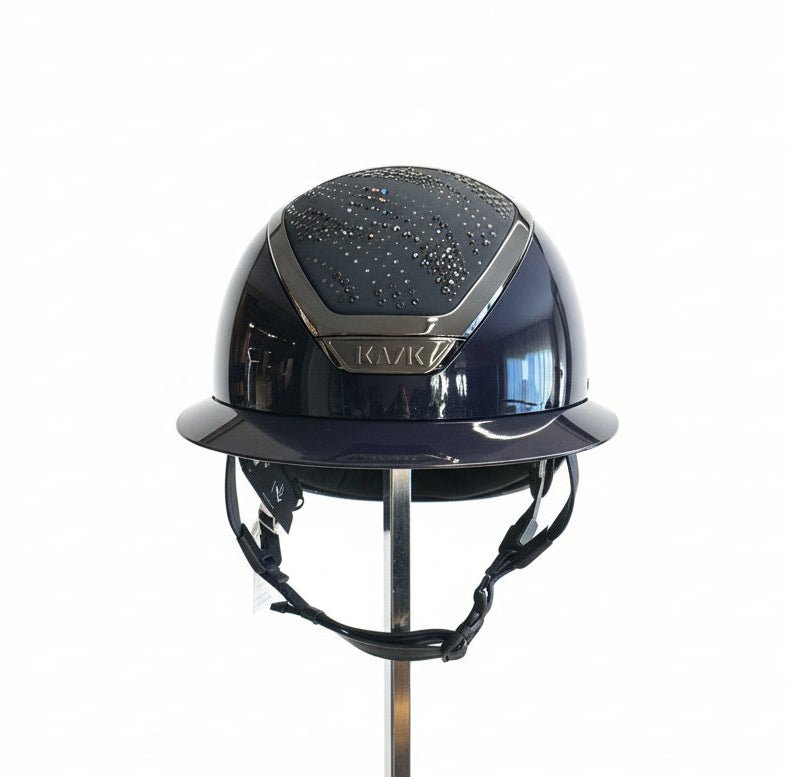 Kask Star Lady Pure Shine Atlantic Blue Chrome Black Flow Navy/Graphite Mix Kask - Maddelin Equestrian Kask