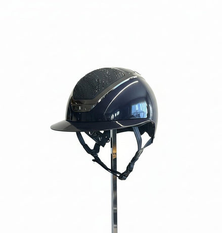 Kask Star Lady Pure Shine Atlantic Blue Chrome Black Flow Navy/Graphite Mix Kask - Maddelin Equestrian Kask