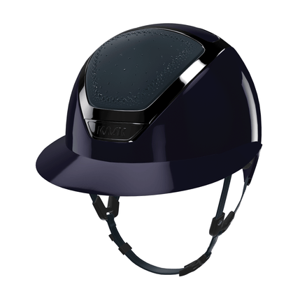 Kask Star Lady Pure Shine Atlantic Blue Chrome Black In - Out Navy/Blue Montana Kask - Maddelin Equestrian Kask