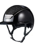 Kask Star Lady Pure Shine Chrome Black Swarovski Midnight Black Kask - Maddelin Equestrian Kask