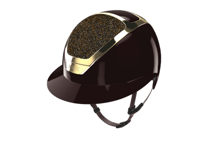 Kask Star Lady Pure Shine Espresso Crystals Midnight Mixture Kask - Maddelin Equestrian Kask